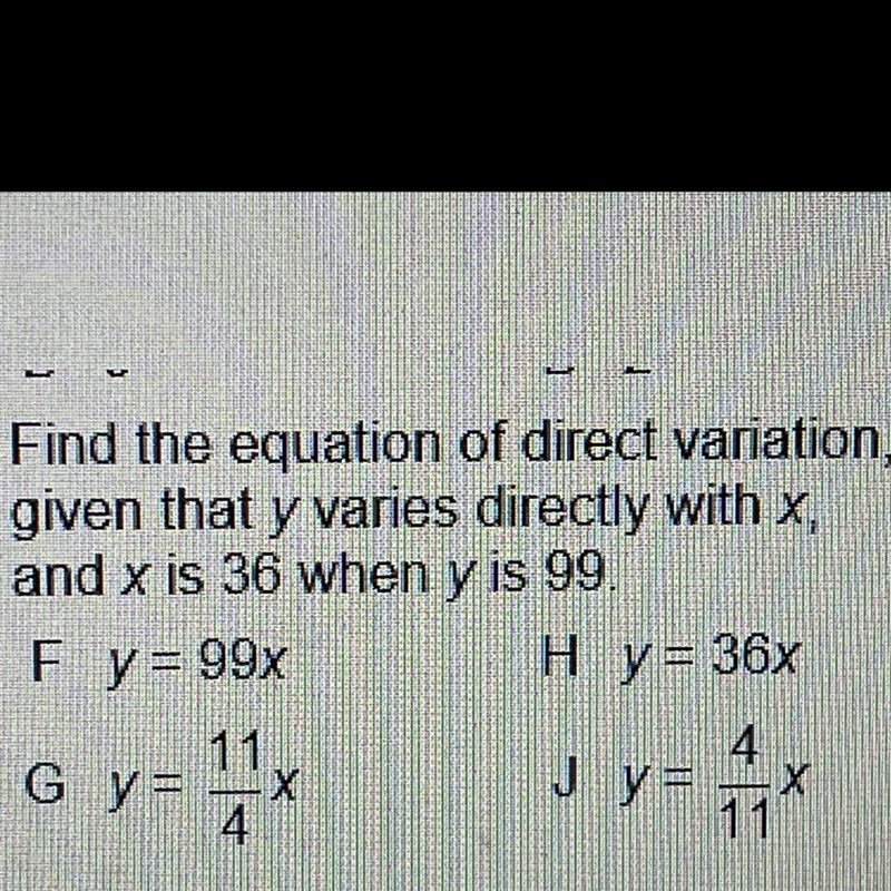 Find the equation of direct variation, given that y varies directly with x, and x-example-1