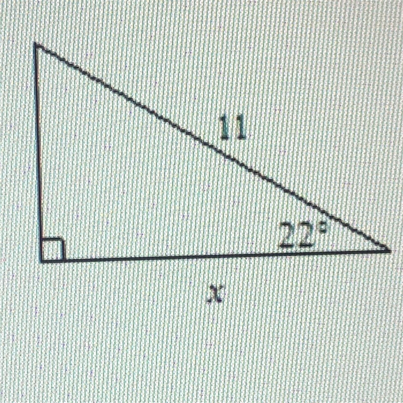 Find the value of x. Round to the nearest tenth.-example-1