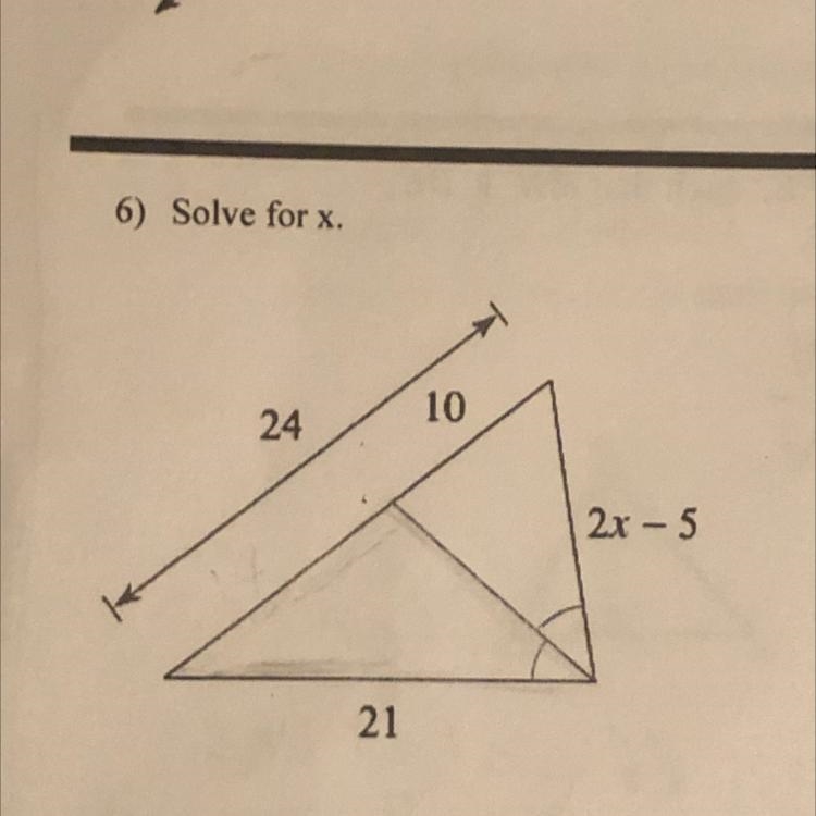 Solve for x with an explanation please tha k you ok now im just trying to fill the-example-1