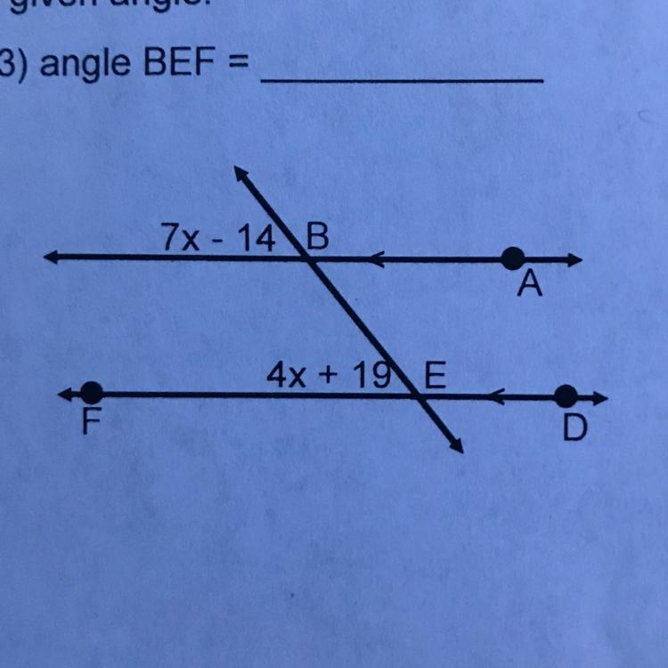 Name the angle pair relationship and solve for the given angle-example-1