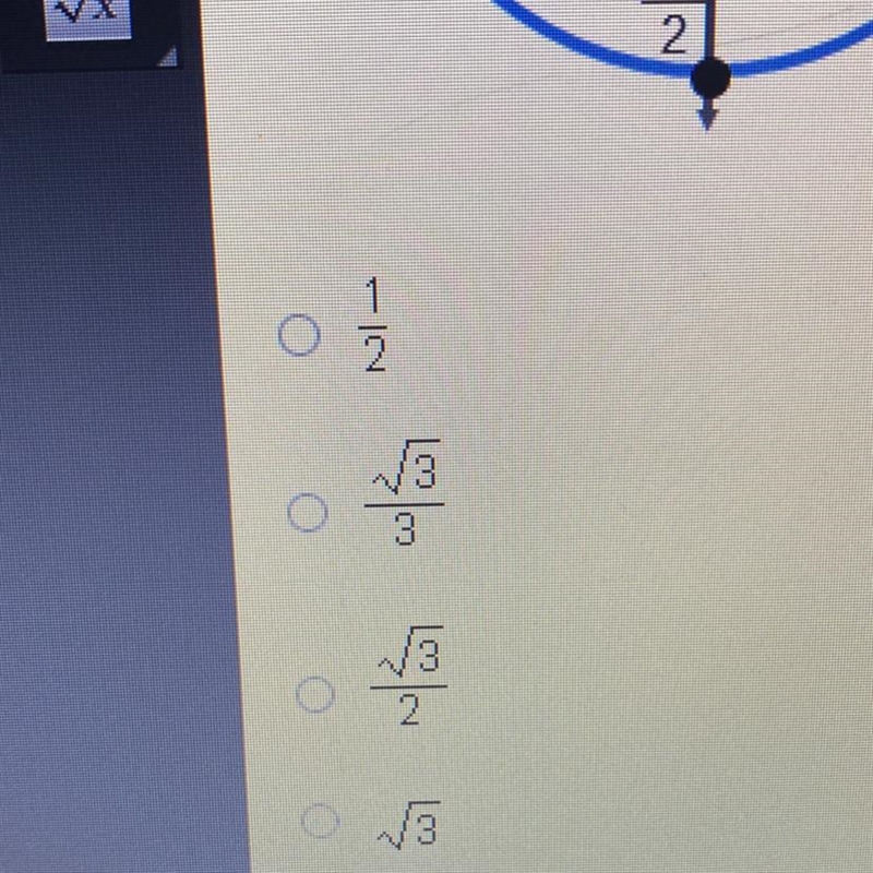 What is the value of tan in the unit circle below?-example-1