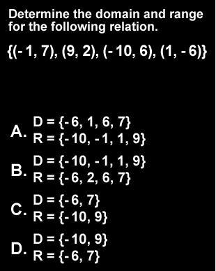 Determine the domain and range:-example-1