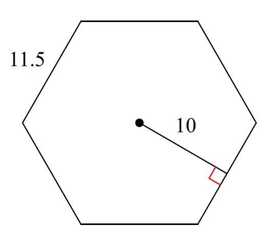 PLS HELP! find the area and round to the nearest tenth-example-1