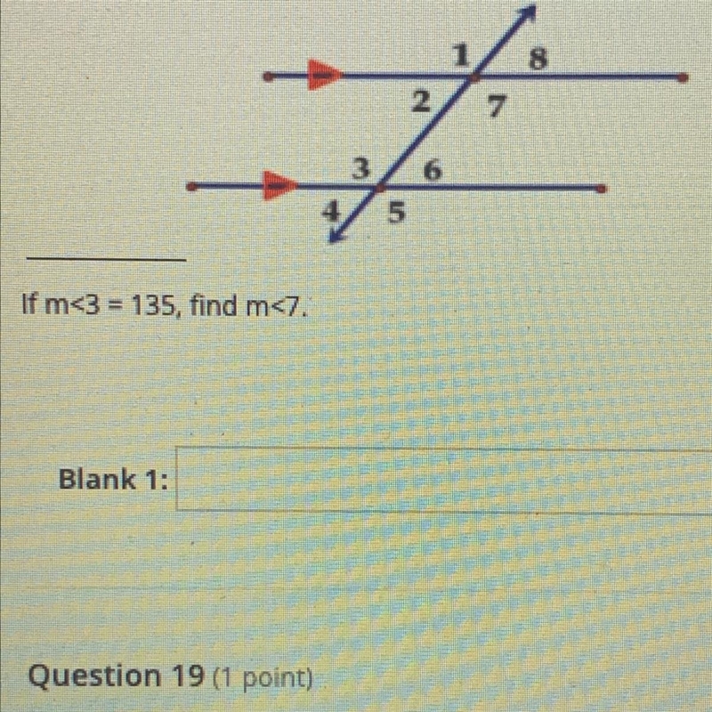 If m<3=135 find m<7 help please-example-1