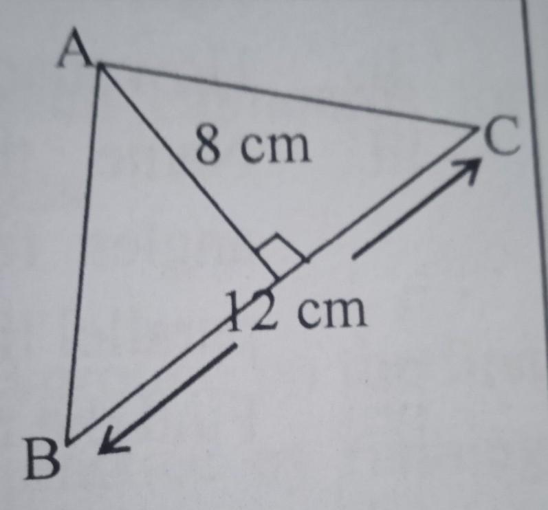 Find the are of the ABC triangle​-example-1