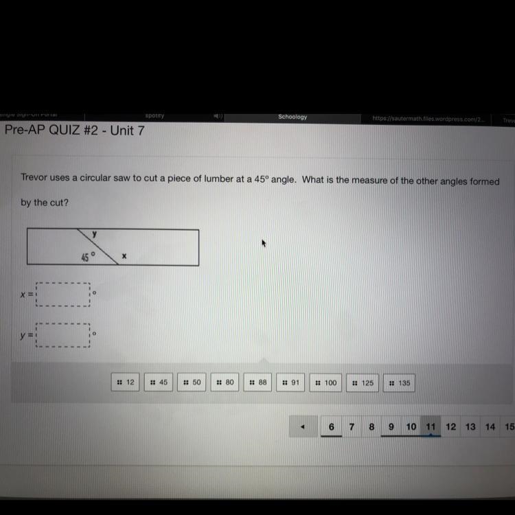 What is the measure of the other angles formed by the cut???-example-1