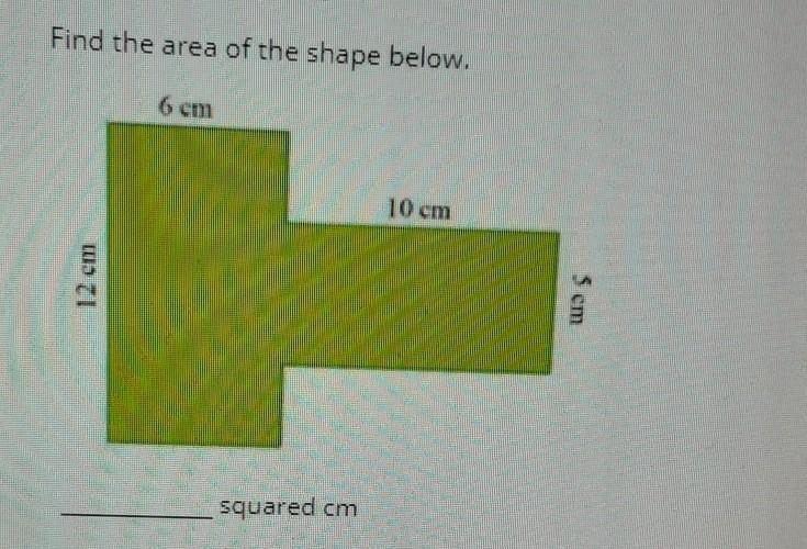 Find the area of the shape below. GUS PLEASE HEL​-example-1