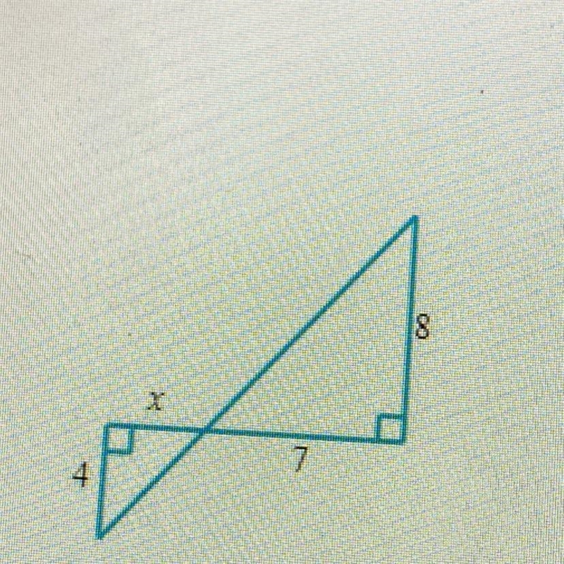 Find the length x (thanks)-example-1