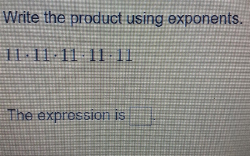 Write the product using exponents ​-example-1