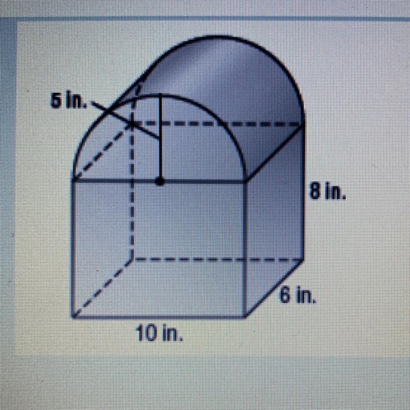 Find the volume of the composite figure at the right.-example-1