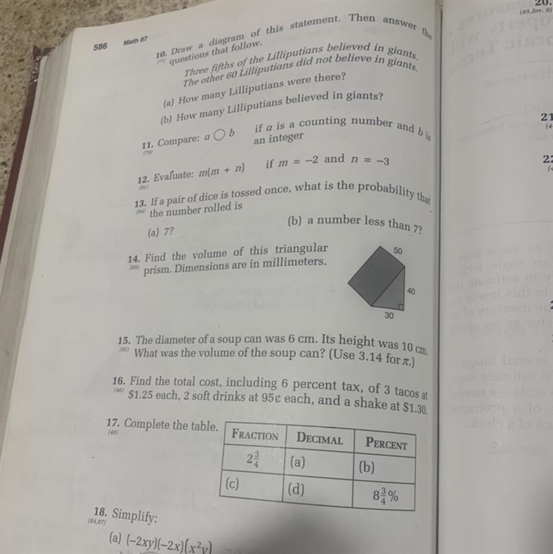 If anyone can answer these questions that would help a lot. Besides 13 and 14-example-1