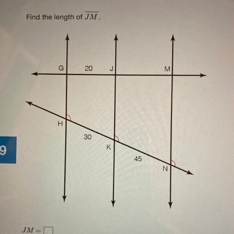 Find the length of JM-example-1