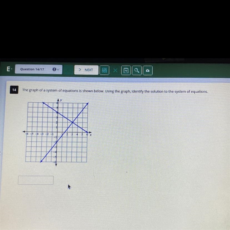 HELP PLEASE identify the solution to the system of equations-example-1