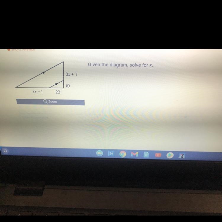 Given the diagram, solve for x?-example-1