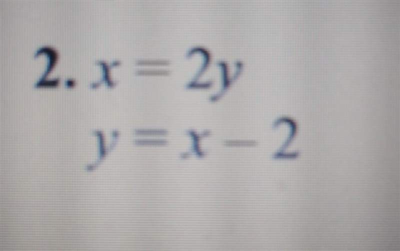 Can u help me pleaseee use substitution to solve each system of equations. pleaseee-example-1