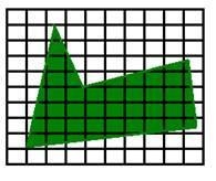 What is the approximate area of the figure below? A. 27 square units B. 29 square-example-1