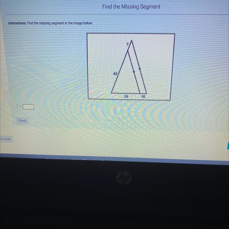 Find the missing segment in the image below-example-1