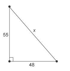 What is the value of x rounded to the nearest hundredth? Question 4 options: 67 94 73 59-example-1