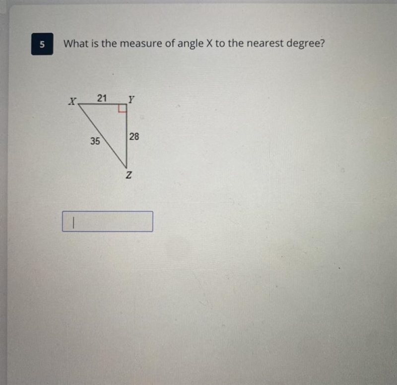 What is the measure of angle X?_-example-1