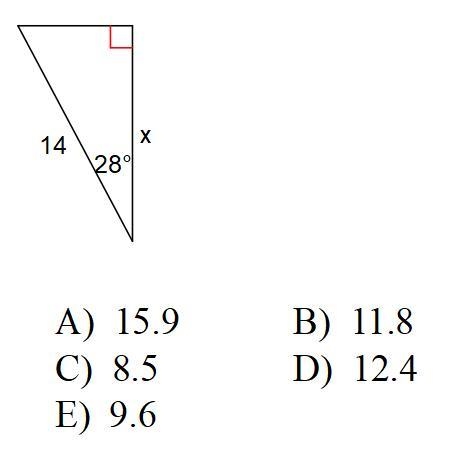 Q. Find the missing side-example-1