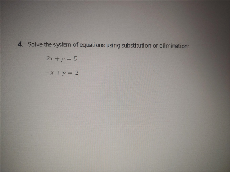 Solve the system of equations using substitution or elimination-example-1