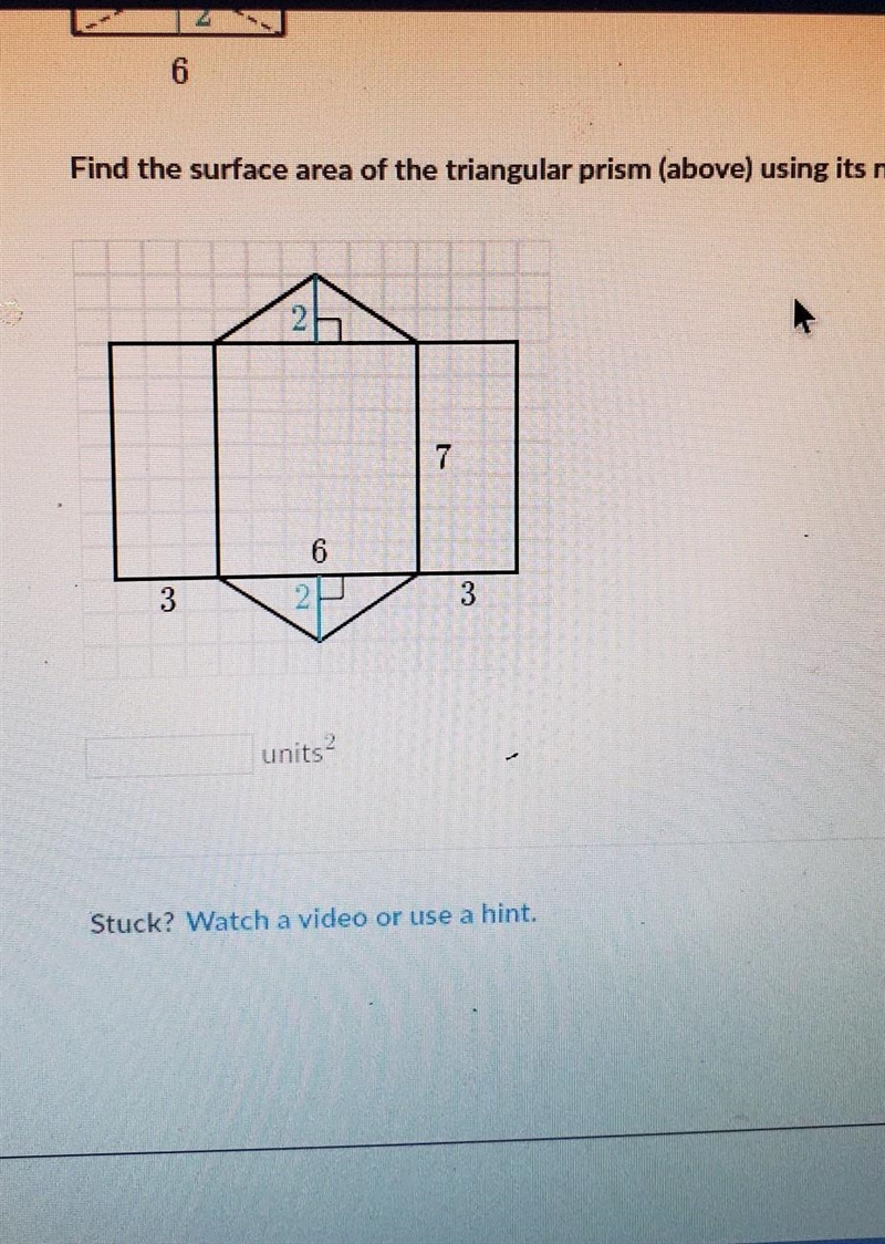 I'm confused on how to find the surface area of a triangular prism​-example-1