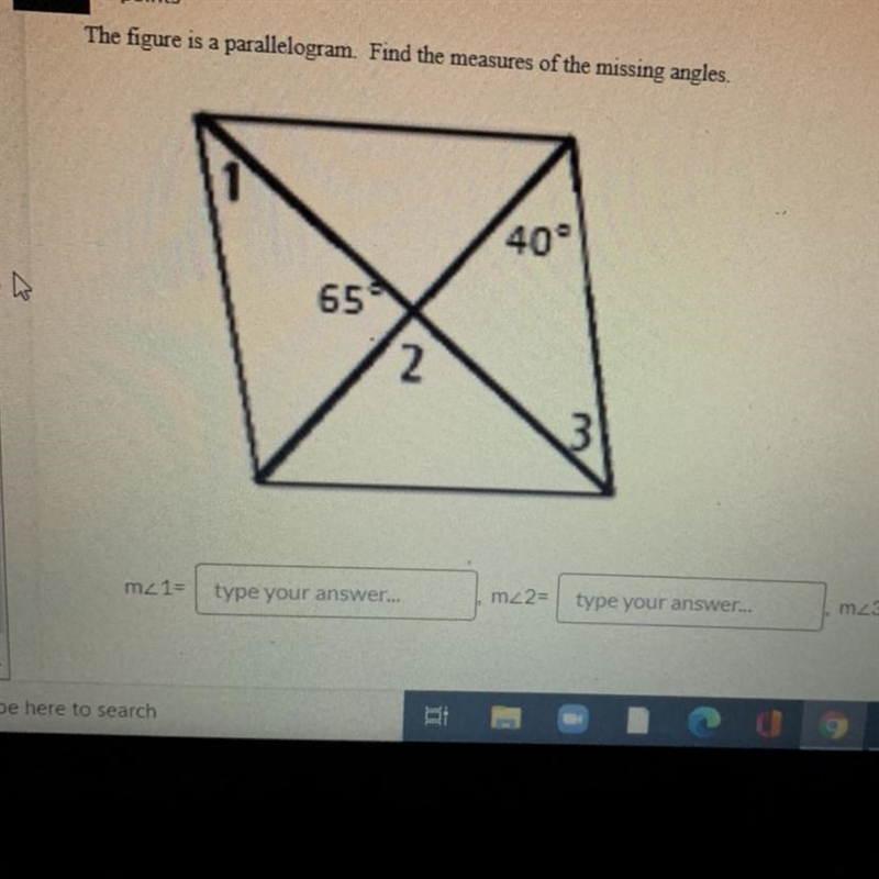 Theres supposed to be 3 answers m<1 m<3 m<3-example-1