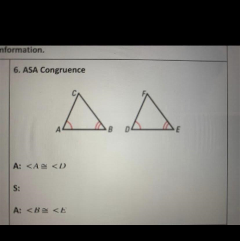 I literally need help with this question- It’s ASA congruence btw-example-1