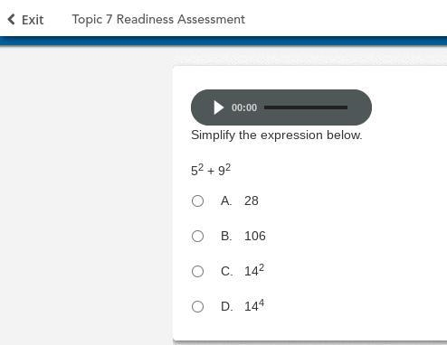 Simplify the expression below.-example-1