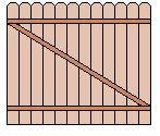 Wally is rebuilding his fence. Each section of the fence will have 12 vertical boards-example-1