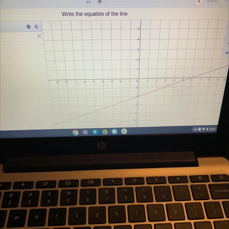 Write the equation of the line-example-1