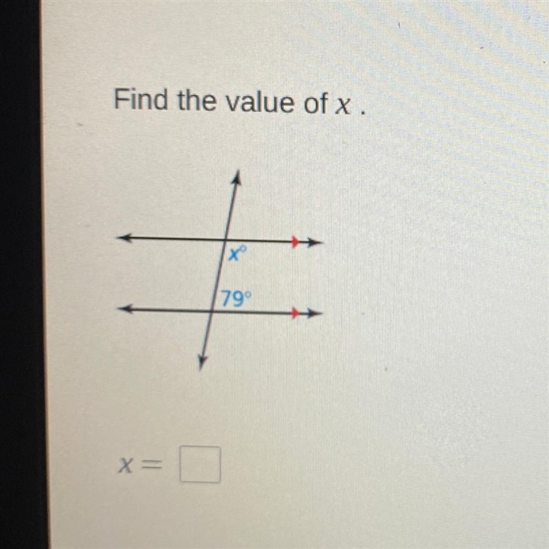 Pls helpppp: Find the value of x.-example-1