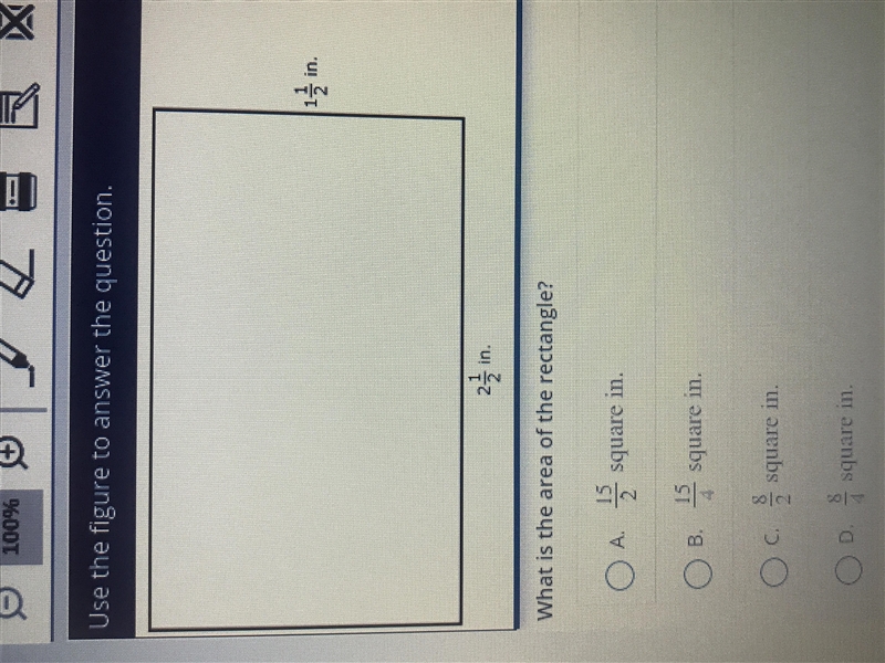 What is the area of the rectangle-example-1