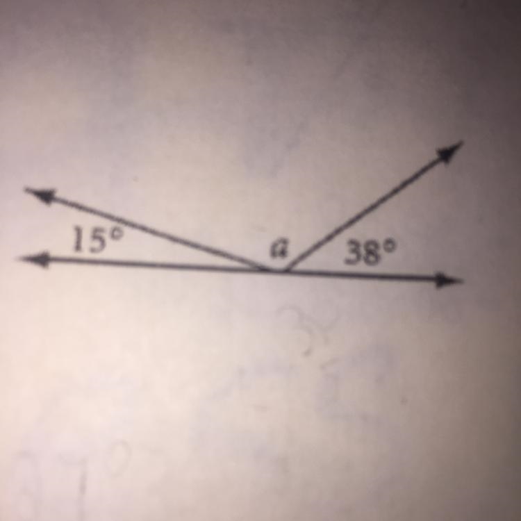 Find angle a. You will get 20 points-example-1