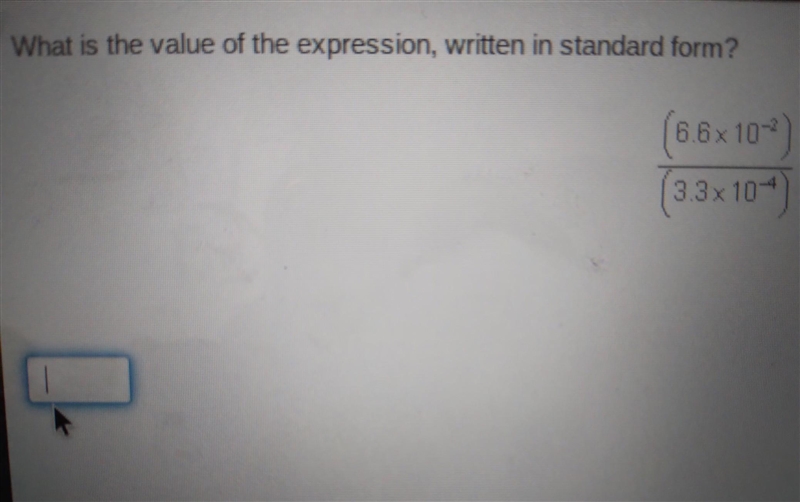 PLEASE HELP! What is the value of the expression, written in standard form? (6.6x-example-1