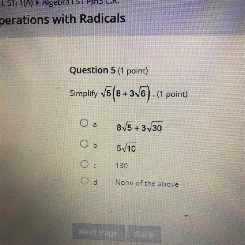 How do I Simplify V5(8+3V6) ???-example-1