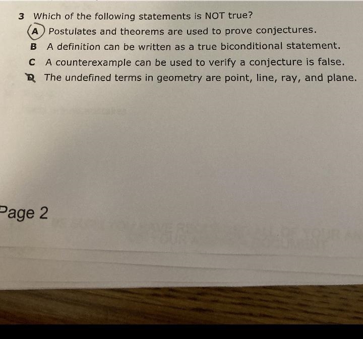 Which of the following statements is not true?-example-1