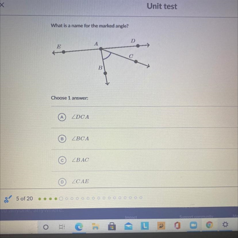 What is a name for the marked angle? Choose 1 answer:-example-1