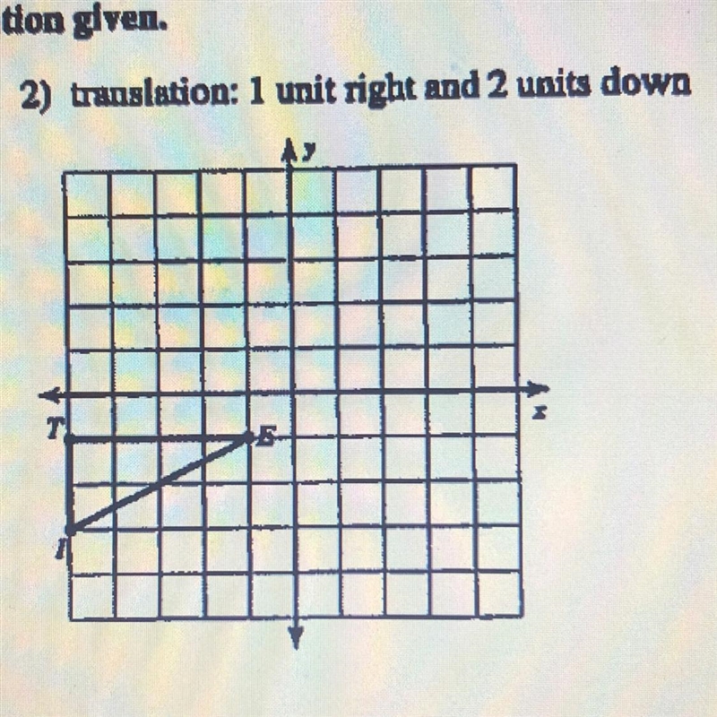 2) translation: 1 unit right and 2 units down-example-1