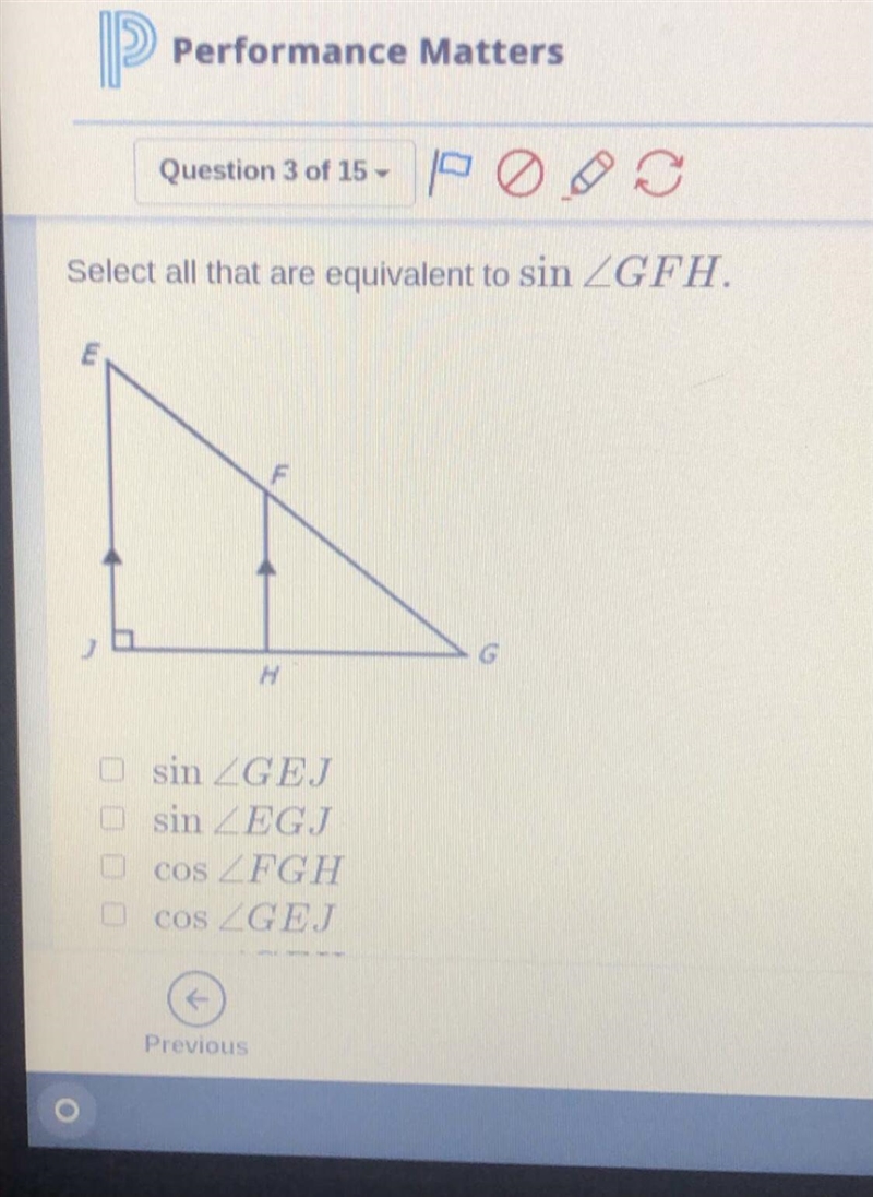 Select all that are equivalent to sin GFH-example-1