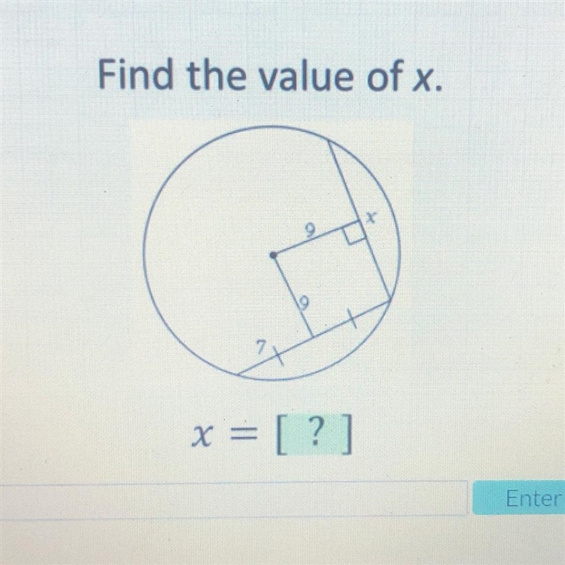 Find the value of x. x = [?]-example-1