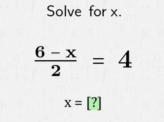 Algebra: Solve for x-example-1