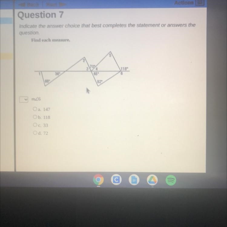 Question 7 Indicate the answer choice that best completes the statement or answers-example-1