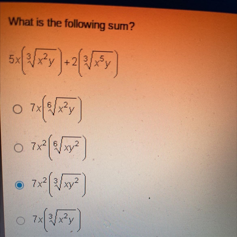 What is the following sum?-example-1