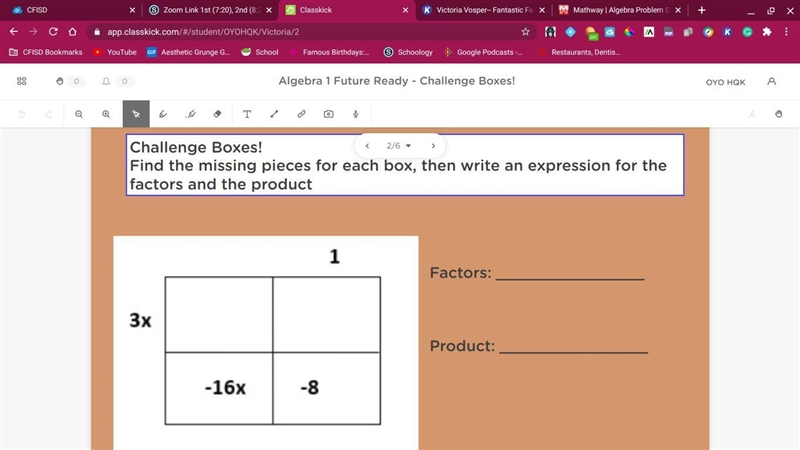 Pls help me answer the products and factors thx-example-1