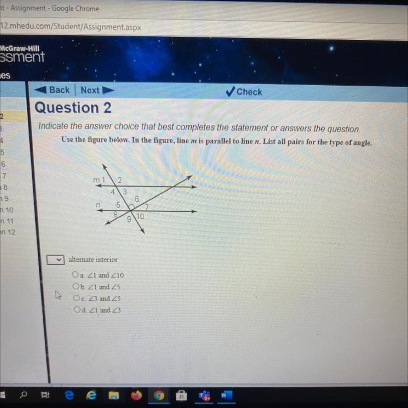 Question 2 Indicate the answer choice that best completes the statement or answers-example-1