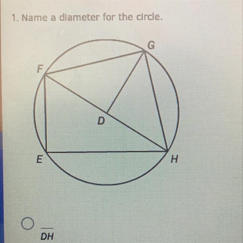 Name the diameter for the circle-example-1