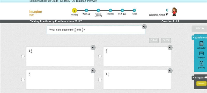 What is the quotient of 23 and 56?-example-1