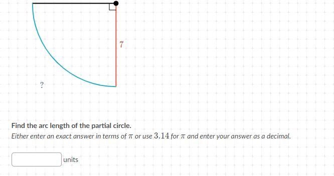 What is the units of the partial circle-example-1