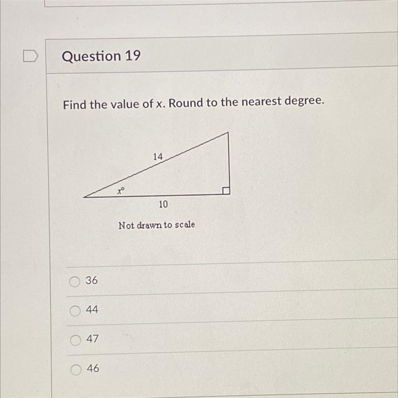 Find the value of x. Round to the nearest degree.-example-1